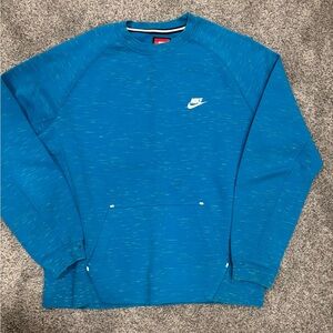 Nike Blue Speckled Crewneck Sweatshirt